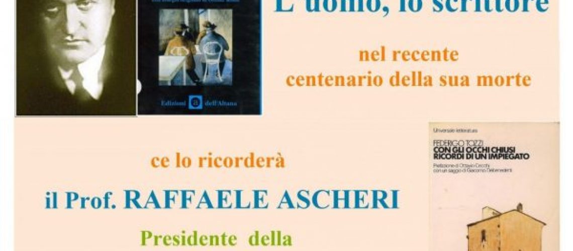 2021.07.16 Federigo Tozzi - Prof. R. Ascheri